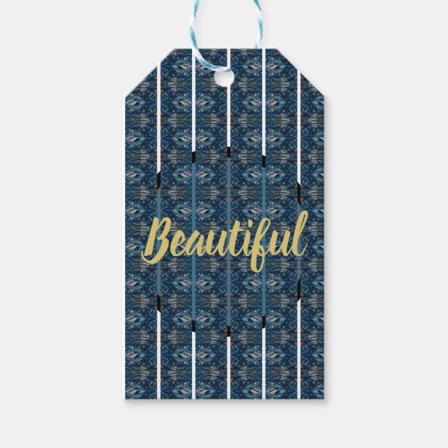 Märkre av Bevalt Blue Gift från Poet Adiela Akoo Presentetikett (Framsidan)