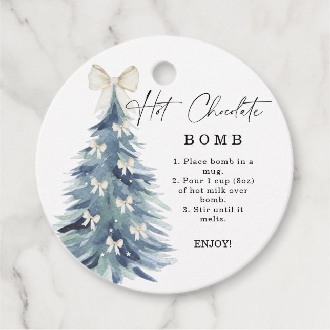 märkre av chokladbomben.Kakaobomber av hett-hett Gåvor Etiketter (Framsida)