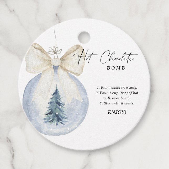 märkre av chokladbomben.Kakaobomber av hett-hett Gåvor Etiketter (Framsida)