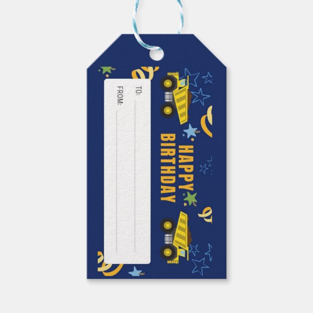 Märkre av födelsedagspresent presentetikett (Framsidan)