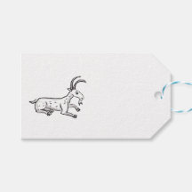 Märkre av gåva från medeltida get och från nötkött