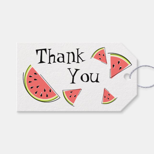 Märkre av gåva från Watermelon Delar Tack Presentetikett (Framsidan (Horisontell))