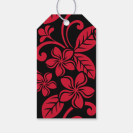 MÄRKRE AV GIFT-PLUMERIA (BLACK/RED) PRESENTETIKETT