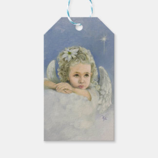 Märkre av julangel Gift Presentetikett