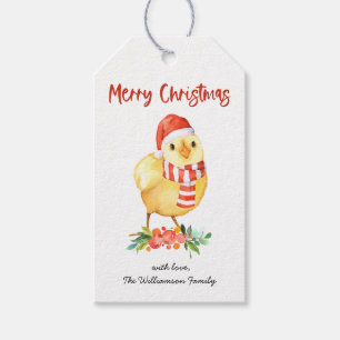 Märkre av julchickskgåva Helgdag Presentetikett