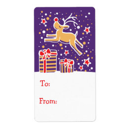 Märkre av julklacksgåva (till och från) fraktsedel