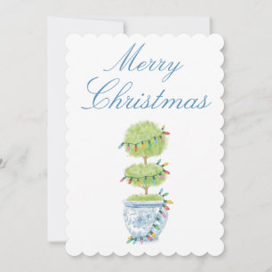 Märkre av julklapp med konst julkort