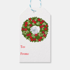 Märkre av julklapp Träd Gift Presentetikett