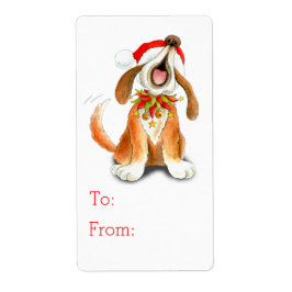 Märkre av julklappsgåva (till och från) fraktsedel