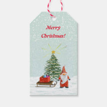 Märkre av magisk jultomte Gnome Gift