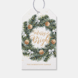 Märkre av MALT OCH Ljusstark Helgdag Presentetikett