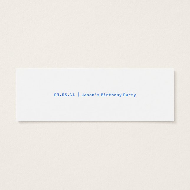 Märkre av Robot Tack Gift Litet Visitkort (Baksidan)