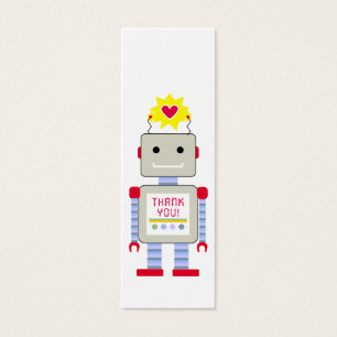 Märkre av Robot Tack Gift Litet Visitkort