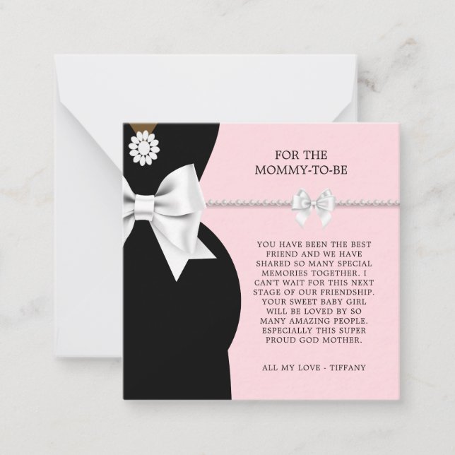 Märkre av Rosa Finare Tiffany Theme Gift Anteckningskort (Framsida)