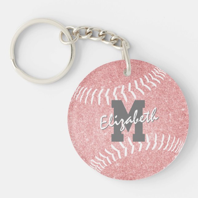 märkre av rosa med fotboll i monogrammet (Framsidan)