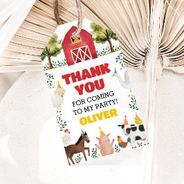 Märkre av Tack Gift från lantgårdsegendom Presentetikett