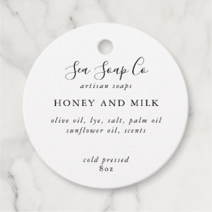 Märkre av tvål gåvor etiketter