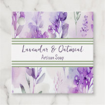 Märkre av vattenfärgsprodukt Lavendar Soap