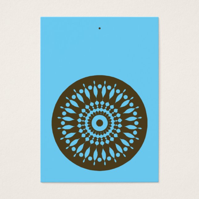 Märkre - blå och brun visitkort (Framsidan)