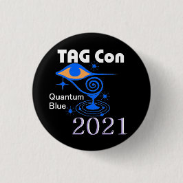 MÄRKRE Con 2021 - Quantum Blue - BLACK - Button Knapp