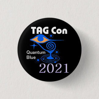 MÄRKRE Con 2021 - Quantum Blue - BLACK - Button Knapp
