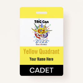 MÄRKRE Con 2022 - Gult Quadrant - Cadet Badge