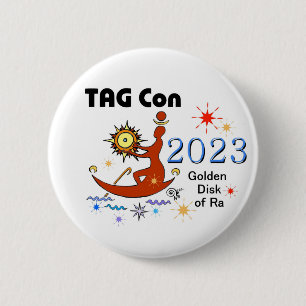 MÄRKRE Con 2023 - Golden Disk of Ra Button Knapp