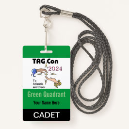 MÄRKRE Con 2024 - Grönt Quadrant - Cadet Badge