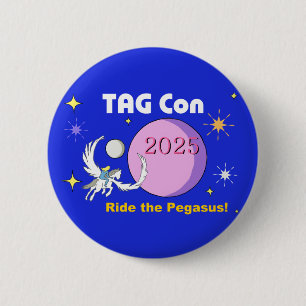 MÄRKRE Con 2025 Ride the Pegasus Button Knapp