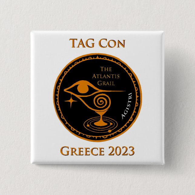 MÄRKRE Con Greece 2023 - Square Button Knapp (Framsida)