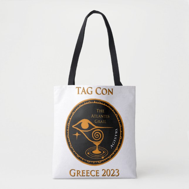 MÄRKRE Con Greece 2023 - Tote Bag Tygkasse (Framsida)