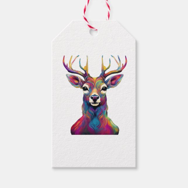 Märkre - den färgstarka Hjorten Presentetikett (Framsidan)