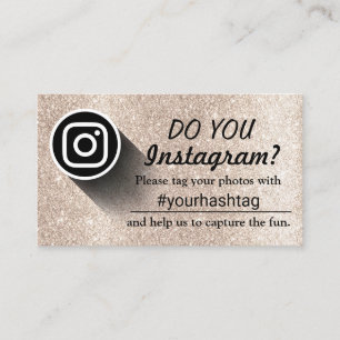 Märkre dina Instagram-foton Hashtag Modern Guld