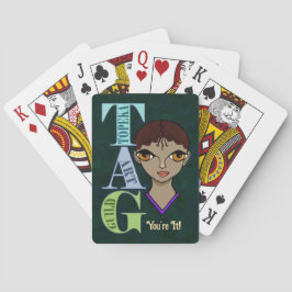 MÄRKRE Du är det. Klassiska uppspelningskort Casinokort