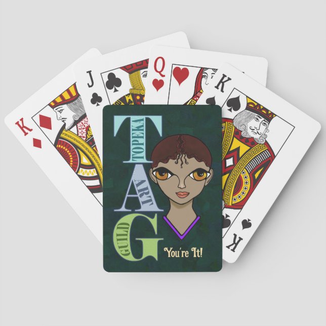 MÄRKRE Du är det. Klassiska uppspelningskort Casinokort (Baksidan)