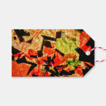 Märkre för abstrakt av orange,Orange lycklig-gåva