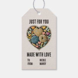 Märkre för anpassad skrotnamnsgåva av trikå presentetikett