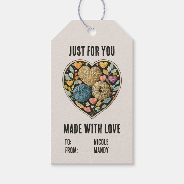 Märkre för anpassad skrotnamnsgåva av trikå presentetikett (Framsidan)