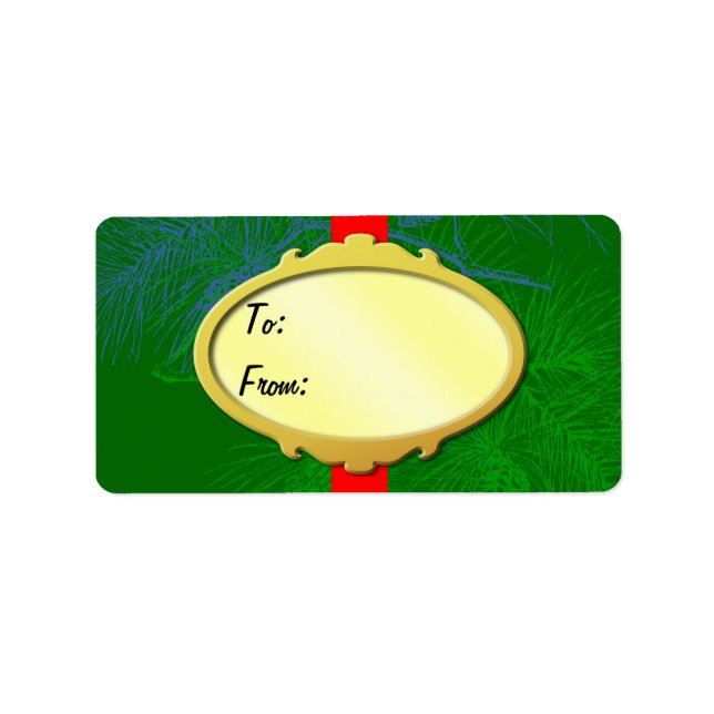 Märkre för Anpassningsbar av guld-etikett Adressetikett (Framsidan)