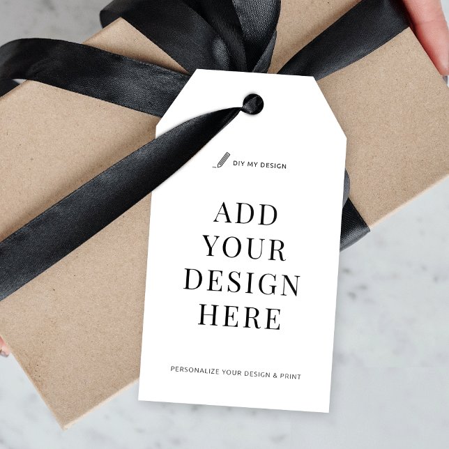 Märkre för anpassningsbar med fast utskrift på 3,5 presentetikett (Custom product hang tag printing)