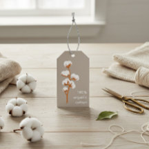 Märkre för anpassningsbar Organic Cotton Business-