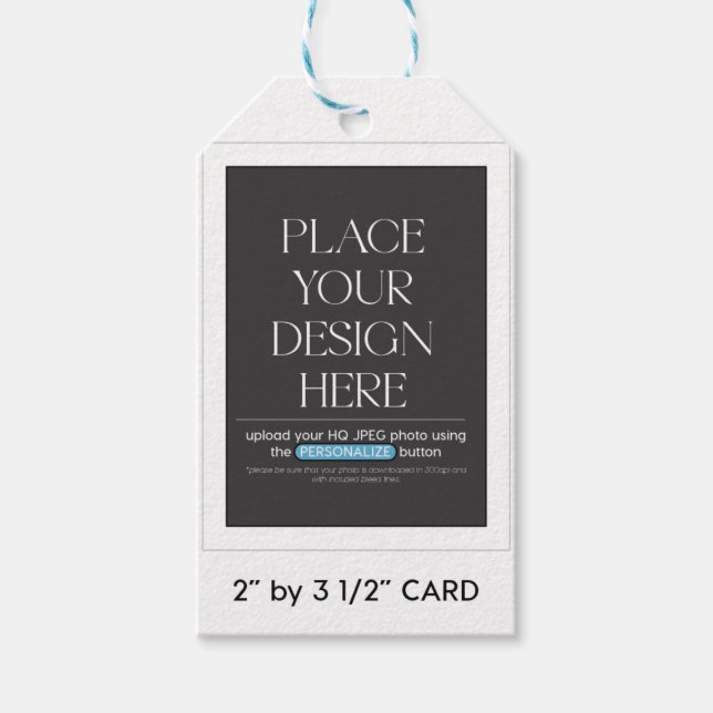 märkre för anpassningsbar till förmån och GIft - 2 Presentetikett (Framsidan)