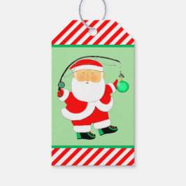 Märkre för att fiska julgranens Helgdag Presentetikett