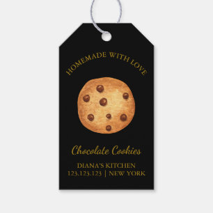 Märkre för att lägga på nyare cookies Svart Presentetikett