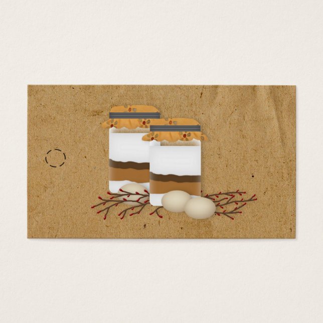 Märkre för att vänta med att ta emot Burk-recept i Visitkort (Framsidan)