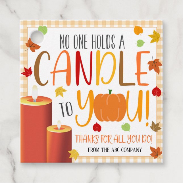 Märkre för avräkningsgaffel gåvor etiketter (Framsida)