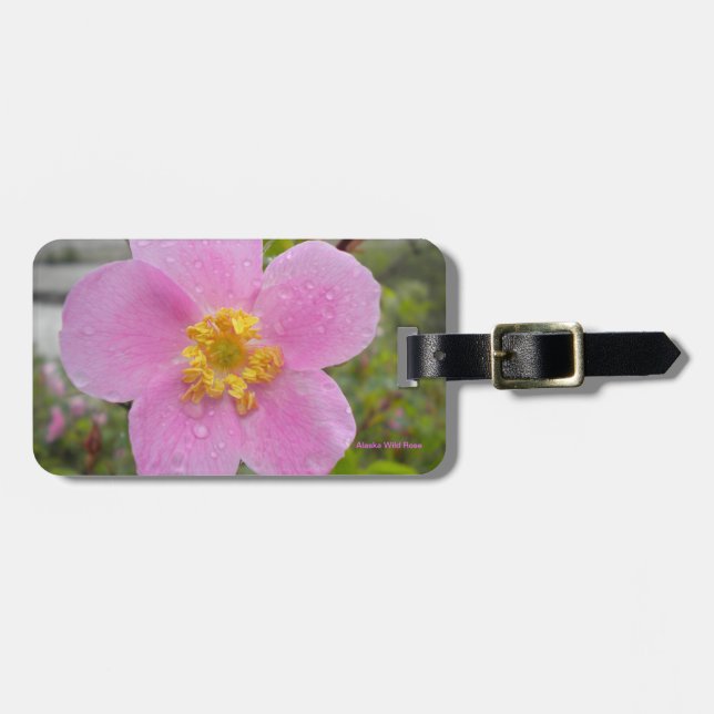 Märkre för bagage för Alaska vild rosa Bagagebricka (Horisontell Framsida)