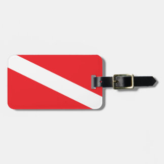 Märkre för bagage för flagga för Scubadykaredyk Bagagebricka