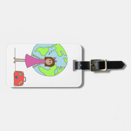 Märkre för bagage för Gap år resande Bagagebricka