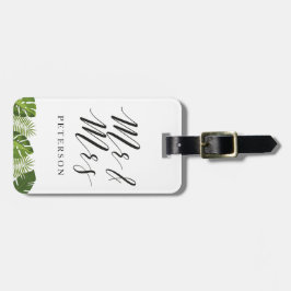 Märkre för bagage för Herr och Fru nygift person Bagagebricka